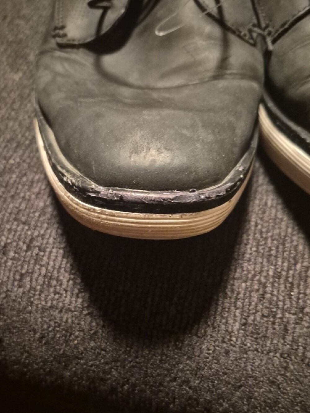 Mark Nason Black Slip-On Lace Sneakers with White Rim - Picture 8 of 10